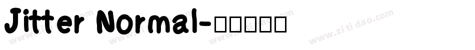 Jitter Normal字体转换
